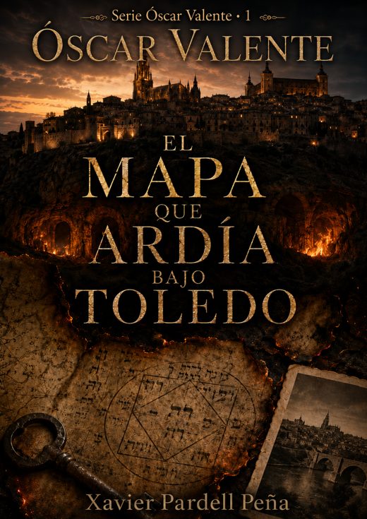 Portada de El mapa que ardía bajo Toledo